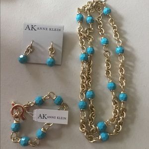 Anne Klein Set ( Necklace+Earring+Bracelet)